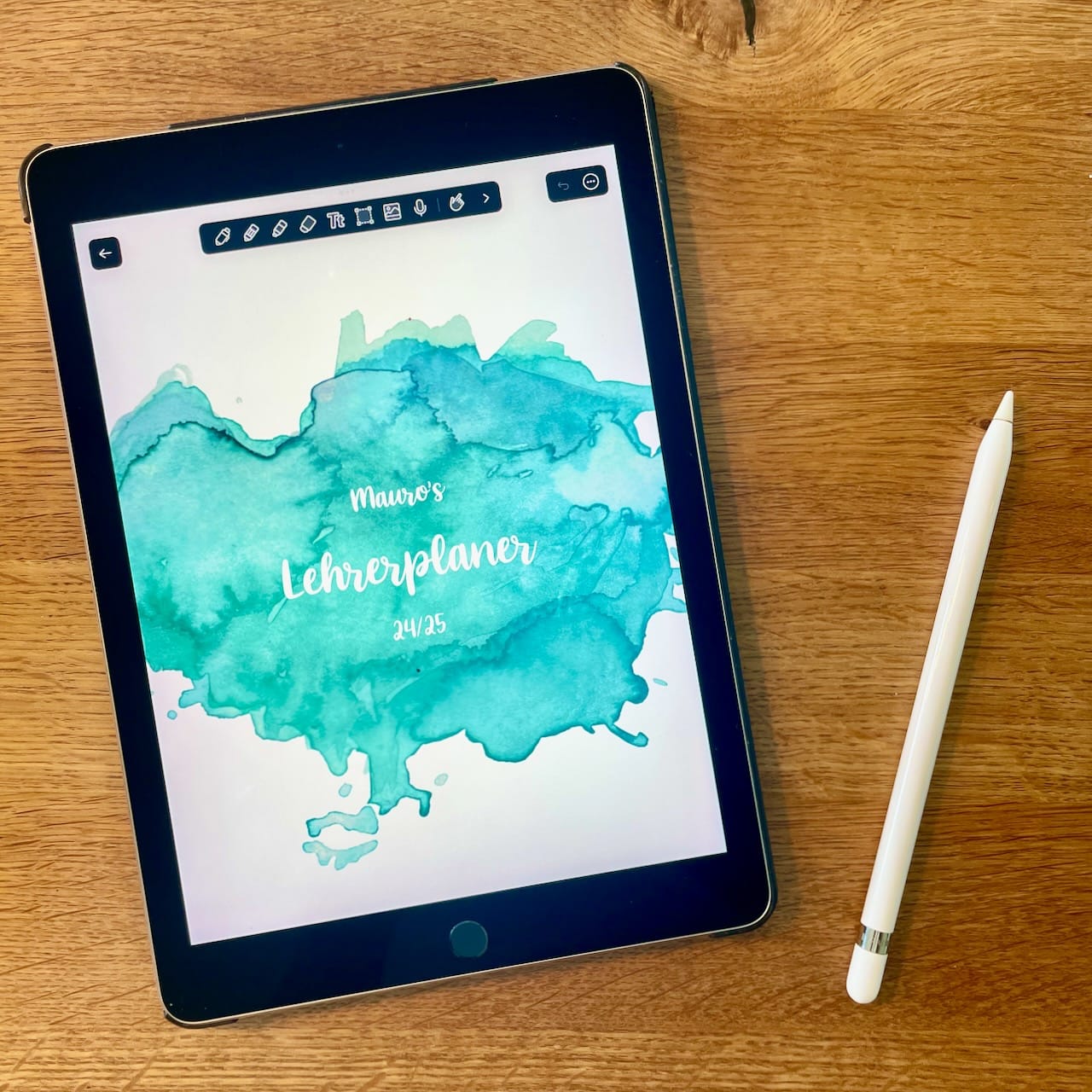 Digitale Lehreragenda als PDF für GoodNotes und Tablets